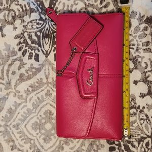 Coach wallet with checkbook holder